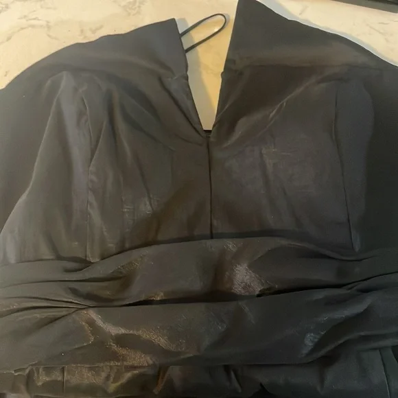 Badgley Mischka !Strapless! Black Cocktail Dress size 14 - Picture 7 of 7